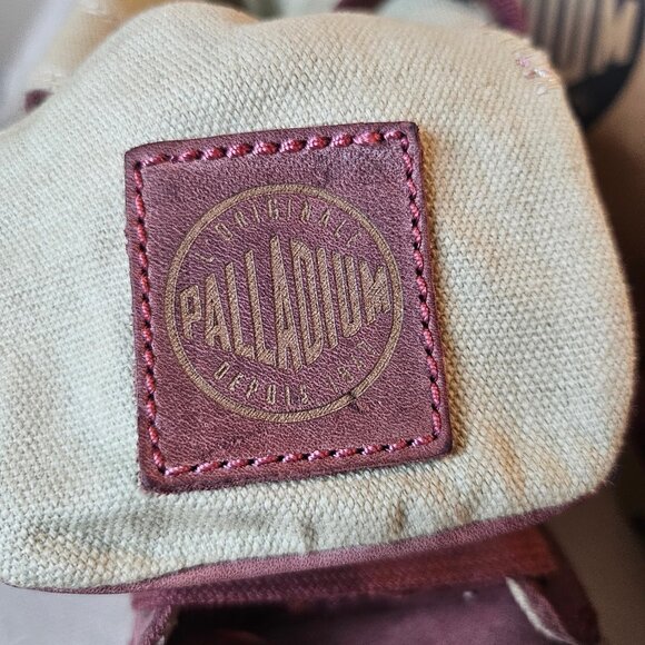 Palladium Women's Baggy Leather Canvas Hiking Boots - Size 8 - Picture 6 of 12